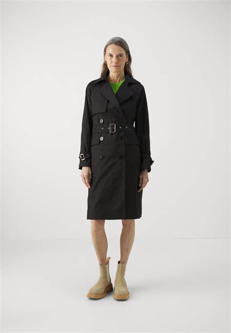 michael kors trenchcoat damen schwarz|Mehr.